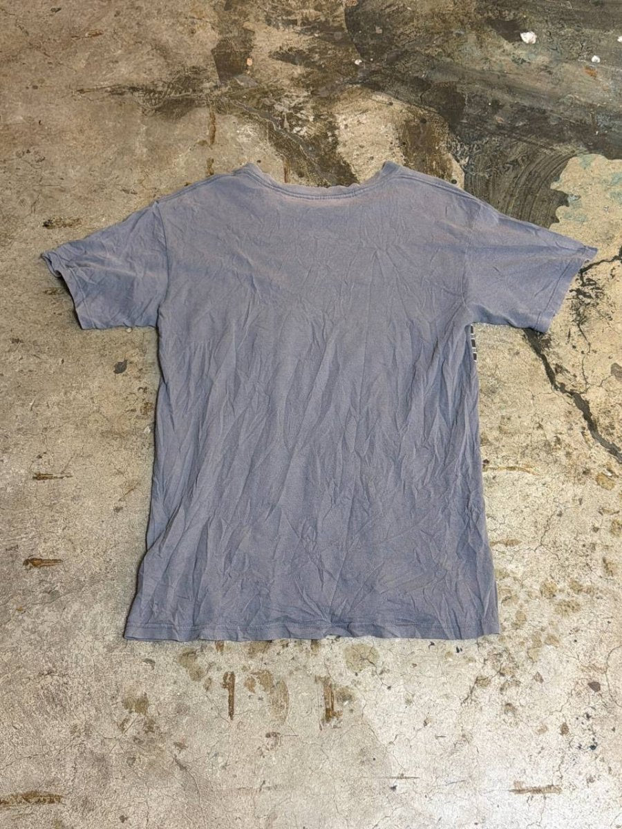adidas graphic t-shirt striped grey S