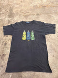 Aeon Graphic T-Shirt Colourful Bottles Black Size S