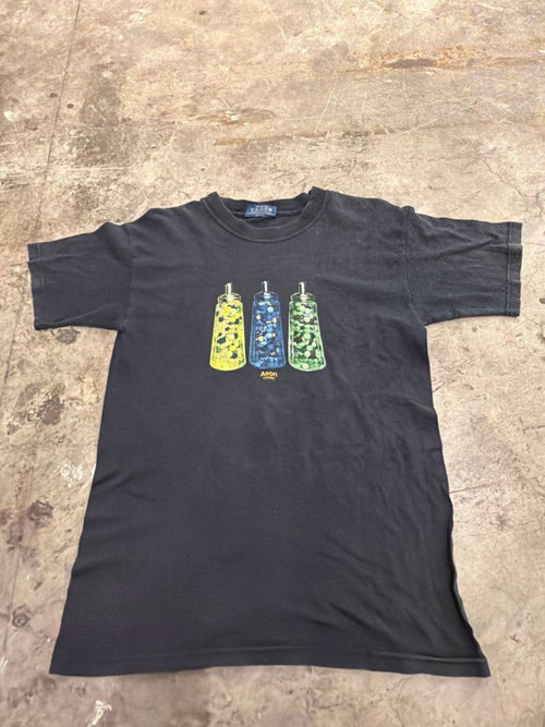 Aeon Graphic T-Shirt Colourful Bottles Black Size S