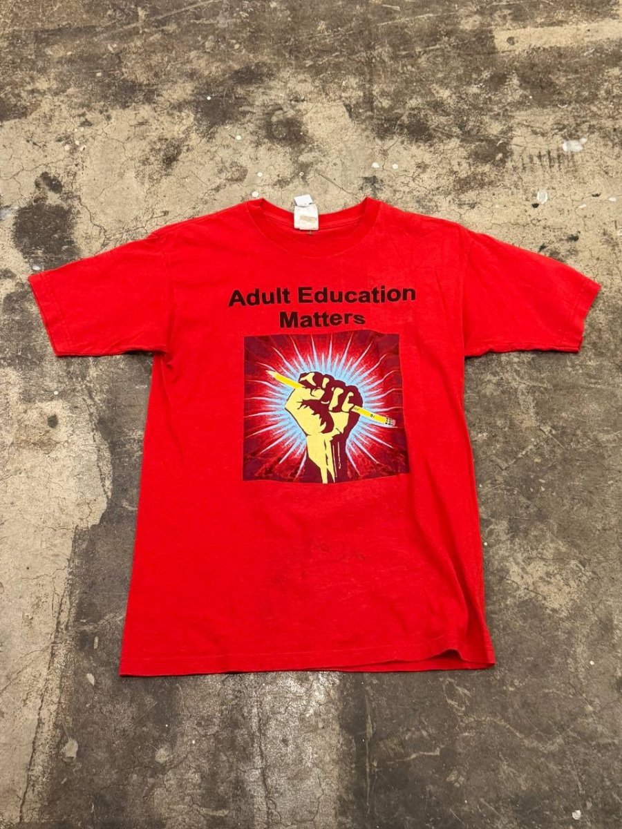 Alliance Graphics T-Shirt Adult Education Matters Red Small