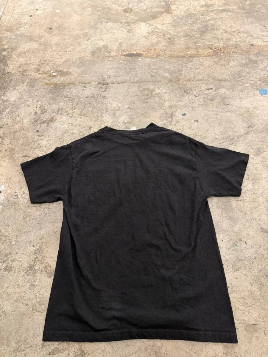American Apparel Graphic T-Shirt Curse on Corrupt Capitalists Black Size M