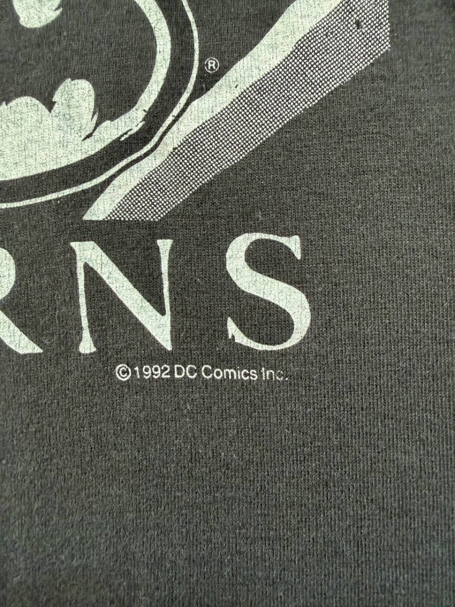 Batman Returns Mega Print Single Stitch T-Shirt Black L