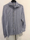 Beams Heart button up shirt floral print blue L