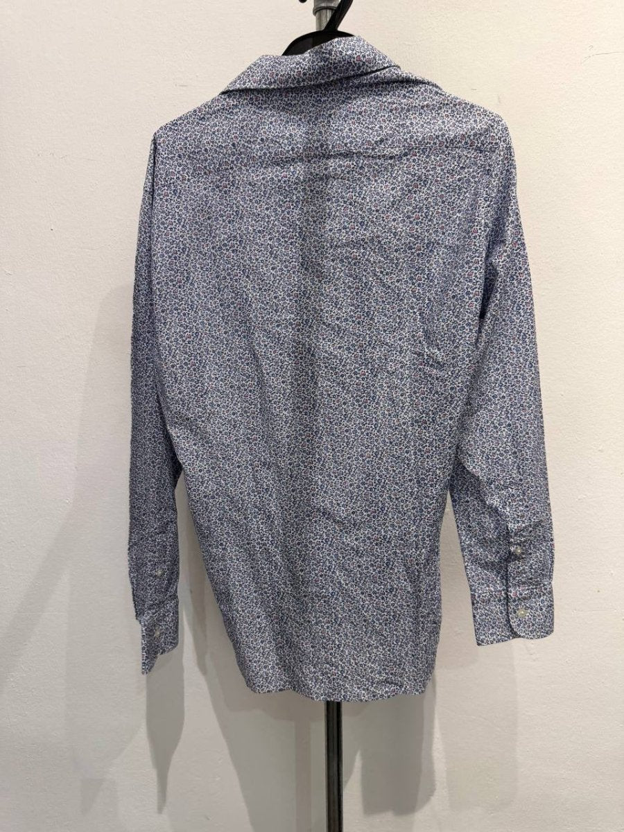 Beams Heart button up shirt floral print blue L