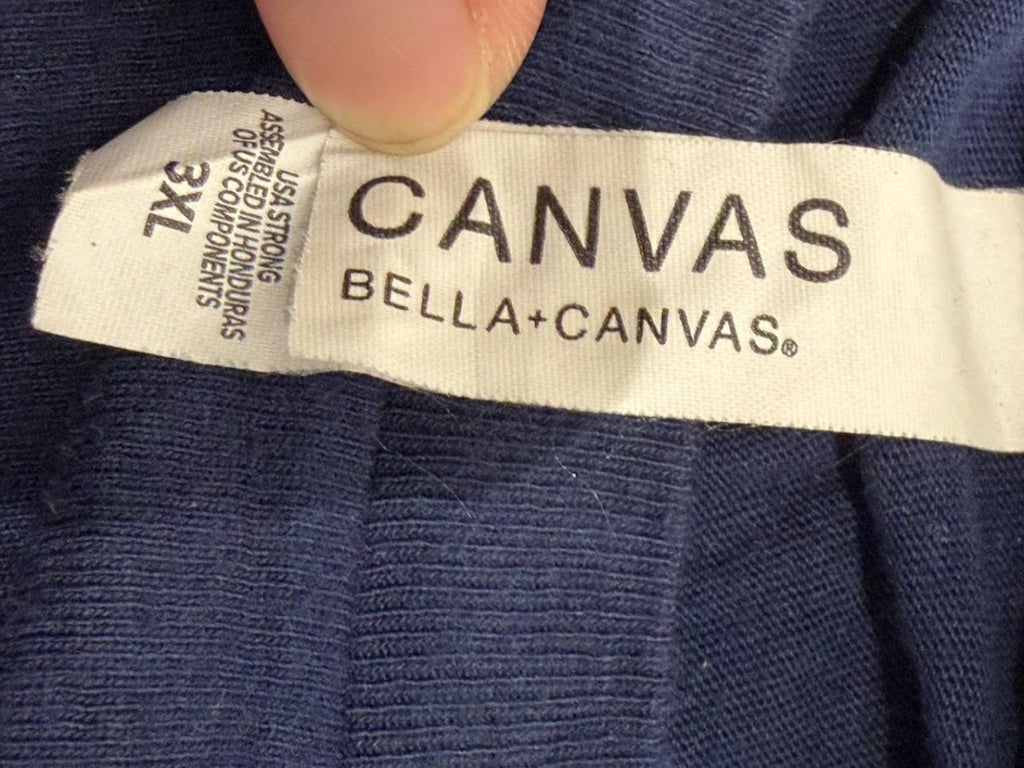 Bella+Canvas Graphic T-Shirt Vulcan Salute Navy Size 3XL