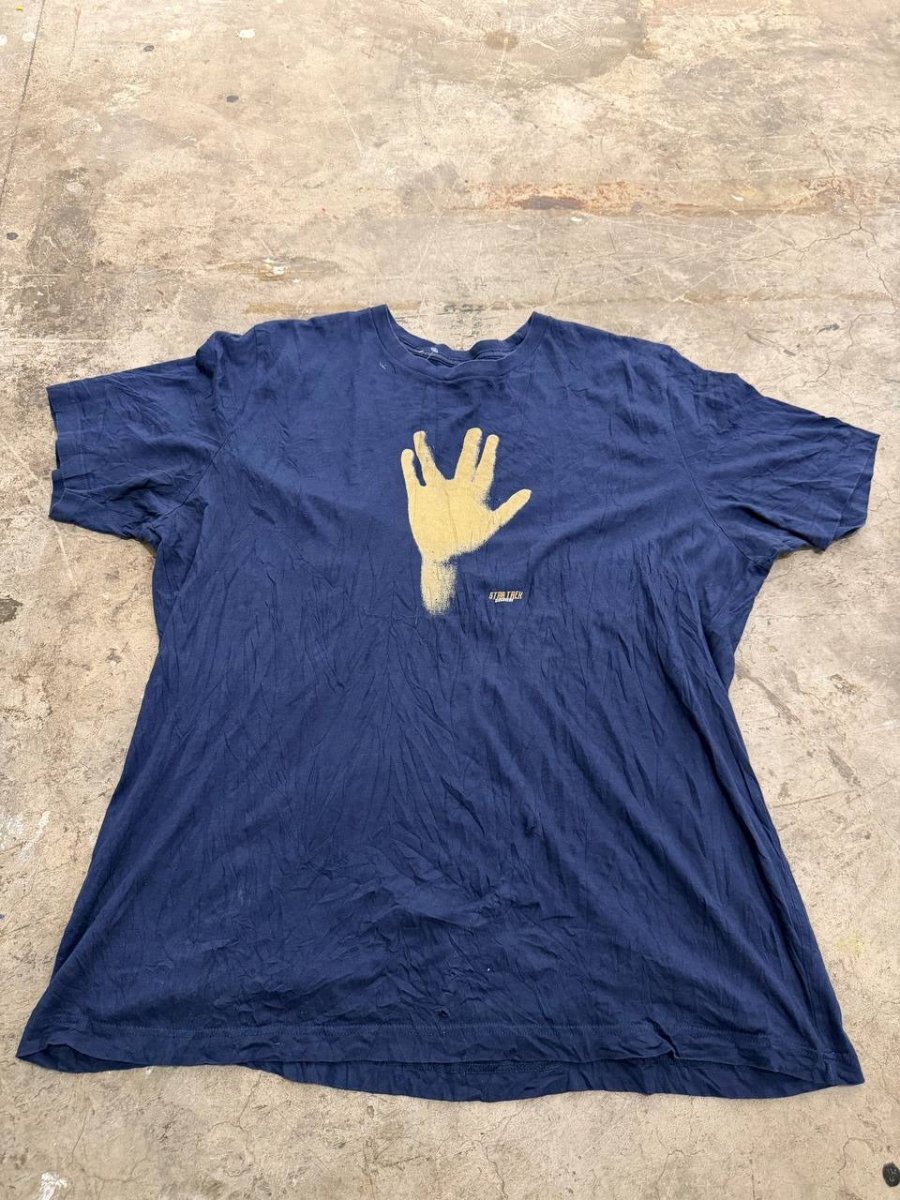 Bella+Canvas Graphic T-Shirt Vulcan Salute Navy Size 3XL
