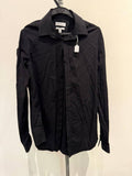 Calvin Klein Shirt Slim Fit Herringbone Black M