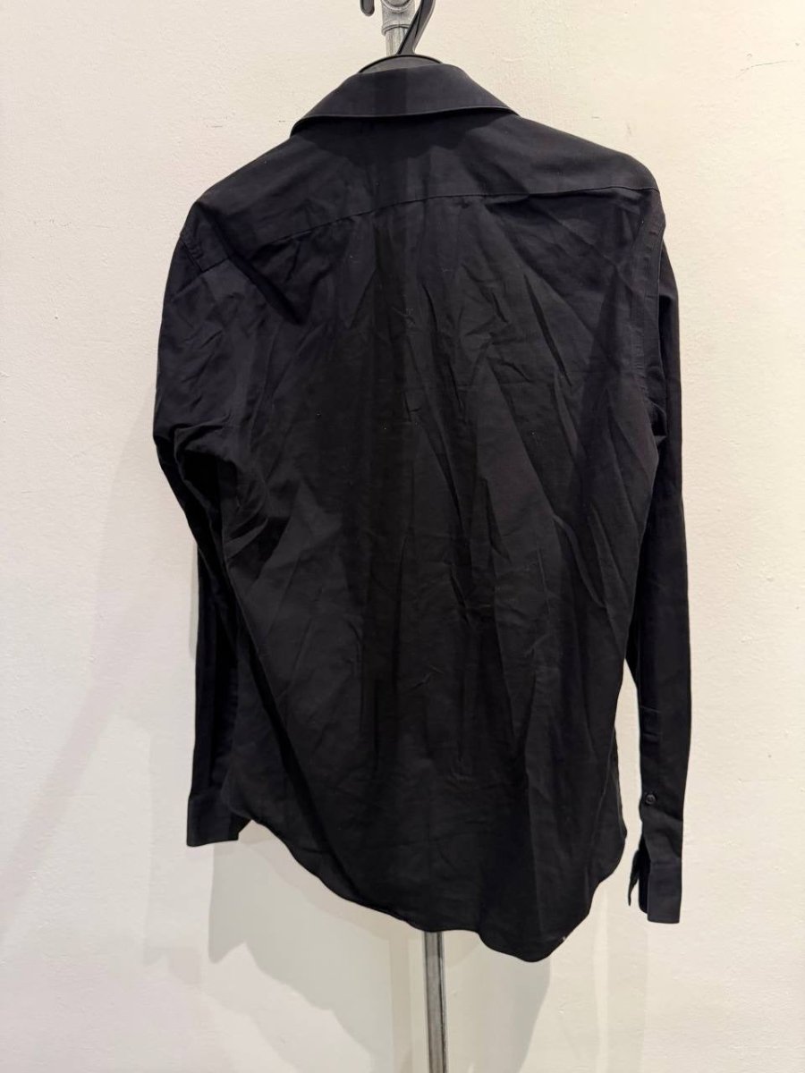 Calvin Klein Shirt Slim Fit Herringbone Black M