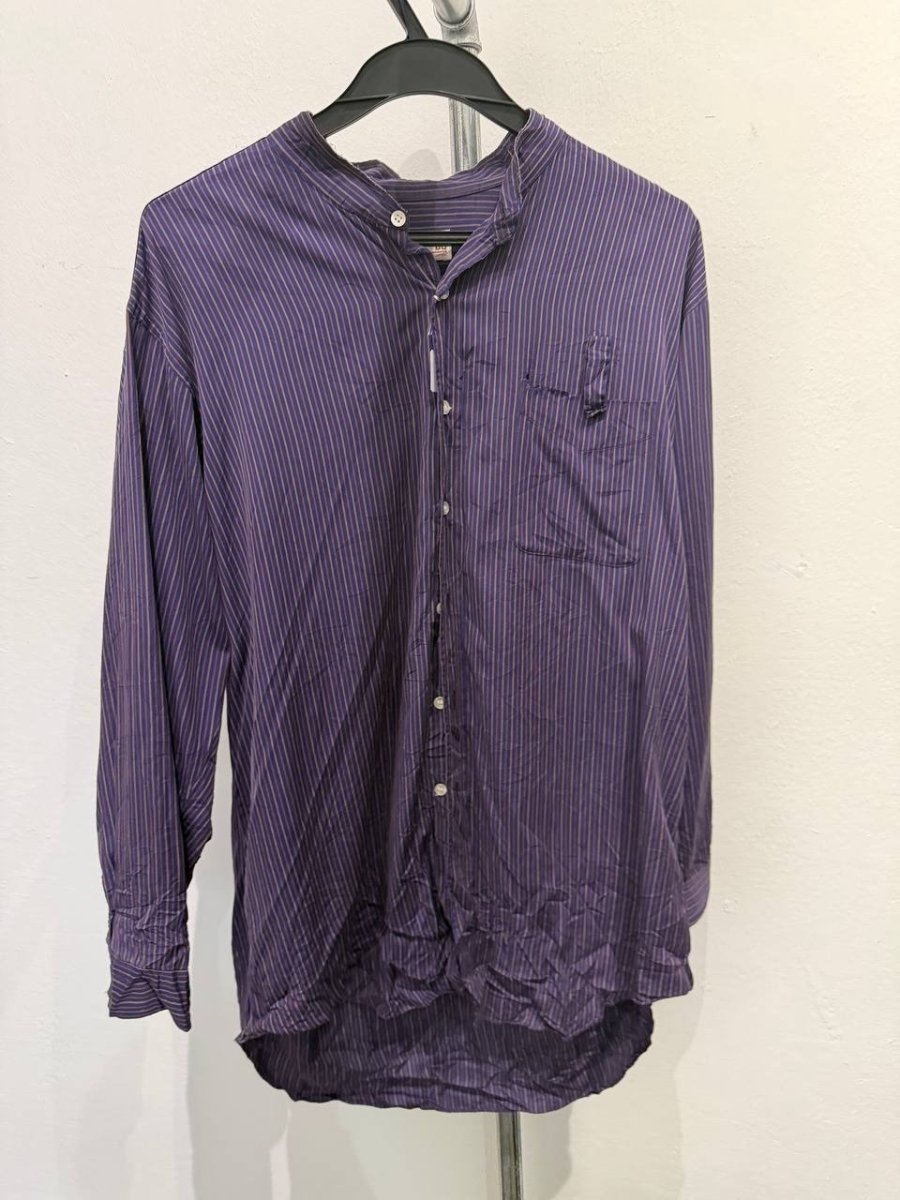 DAKS button-up shirt striped purple M