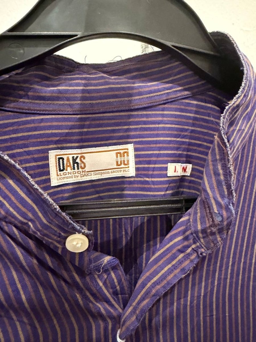 DAKS button-up shirt striped purple M