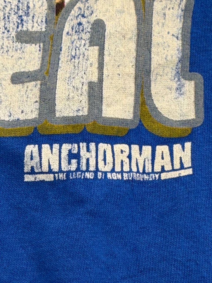 Delta Graphic T-Shirt Anchorman Big Deal Blue Size L