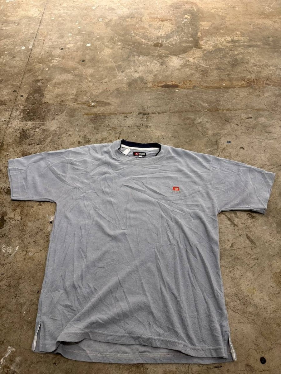 Diesel graphic t-shirt logo grey