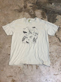 Econscious graphic t-shirt bird illustrations light green XL