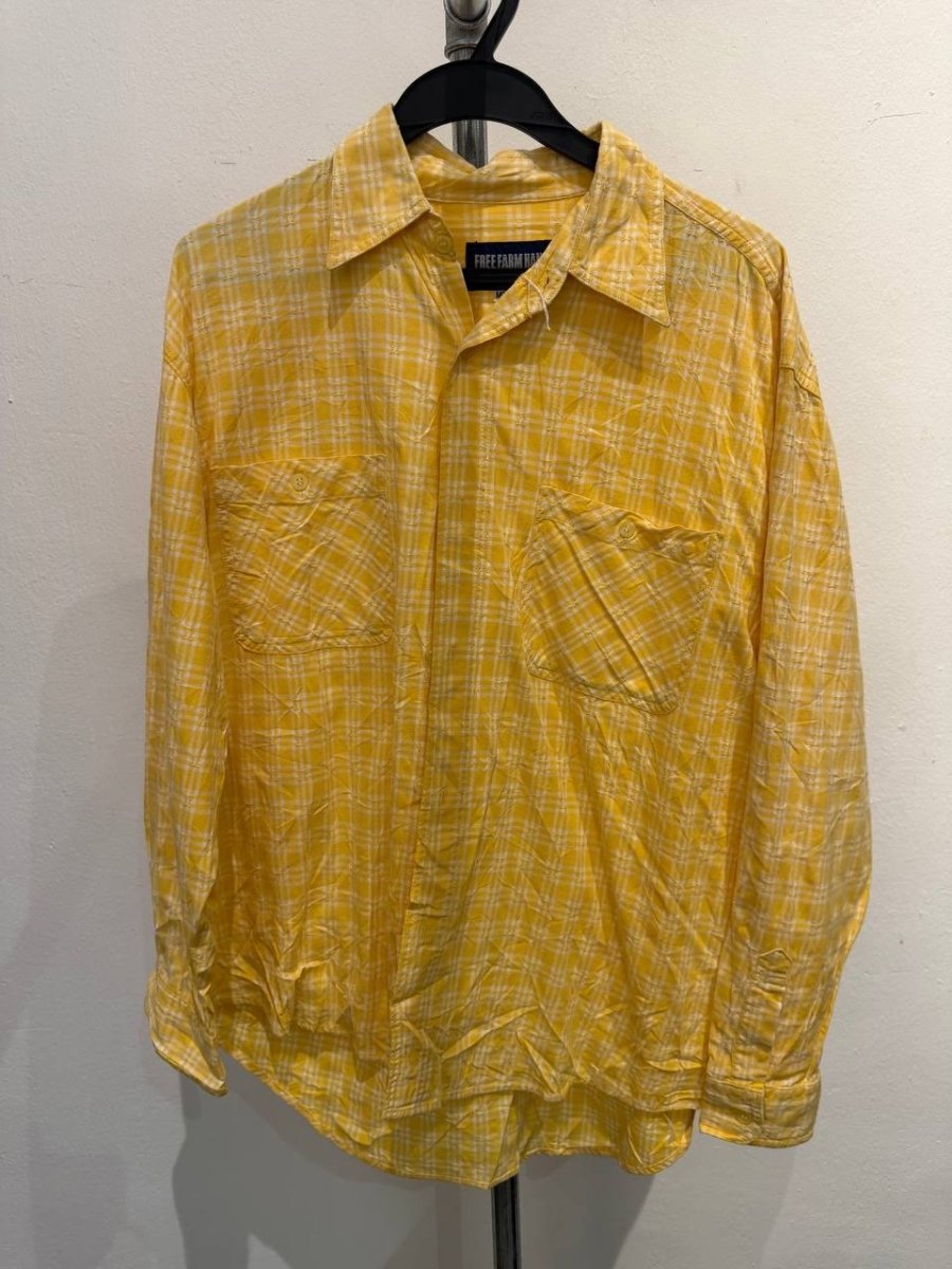 Free Farm Hand checked shirt yellow medium