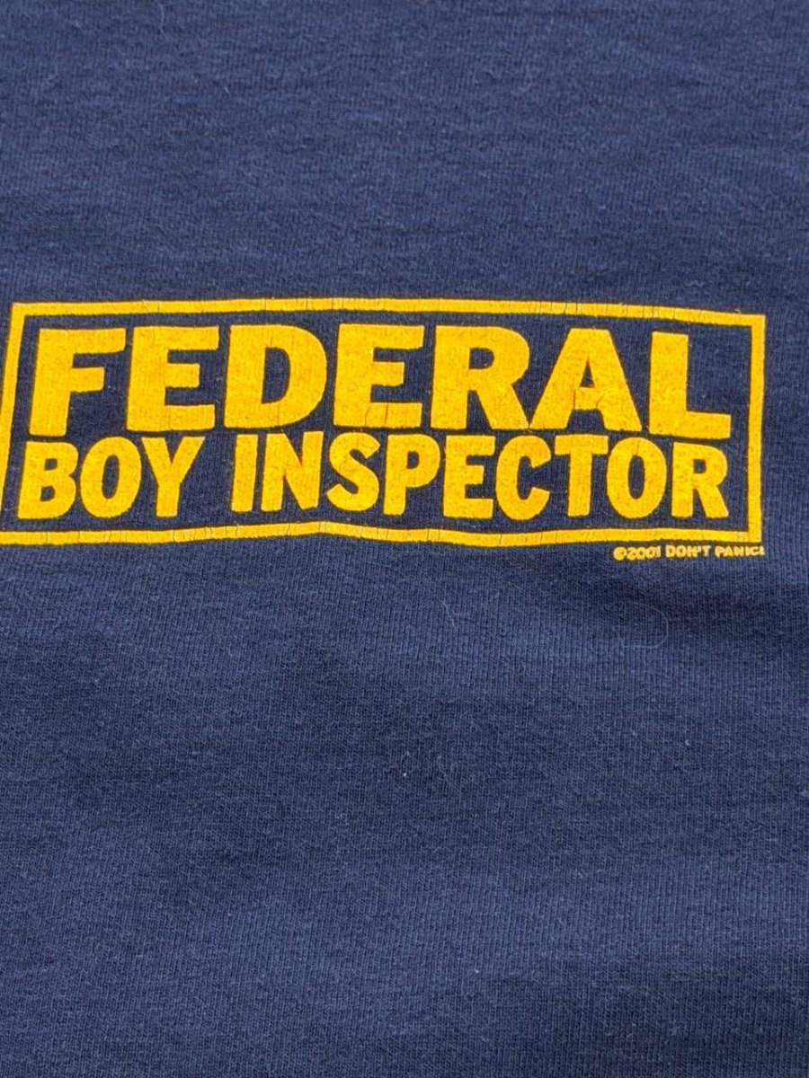 Fruit of the Loom graphic t-shirt Federal Boy Inspector navy M