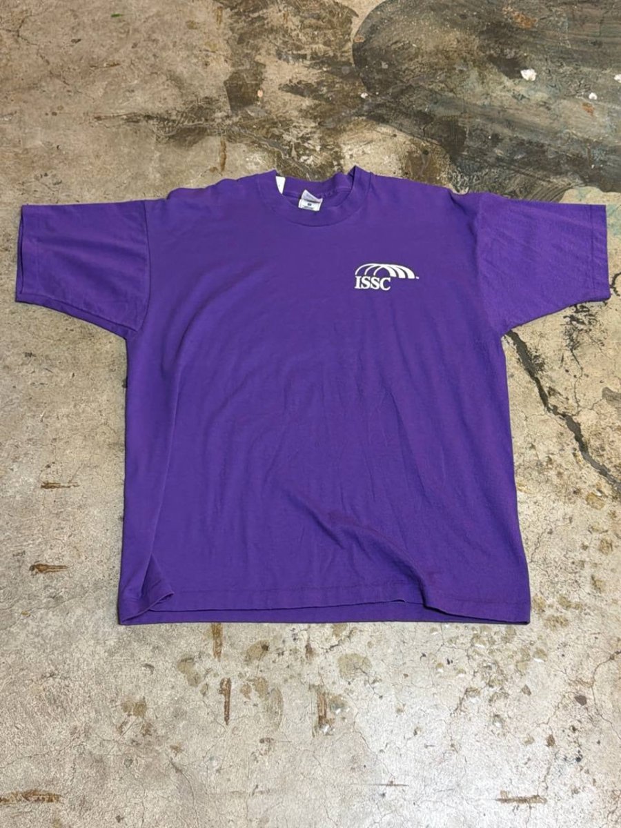 Fruit of the Loom graphic t-shirt ISSC logo purple XL