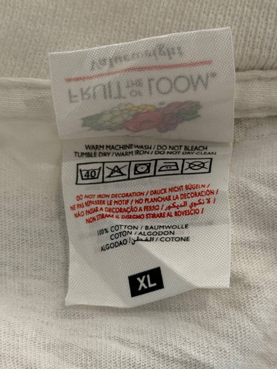 Fruit of the Loom Graphic T-Shirt portrait graphic white XL