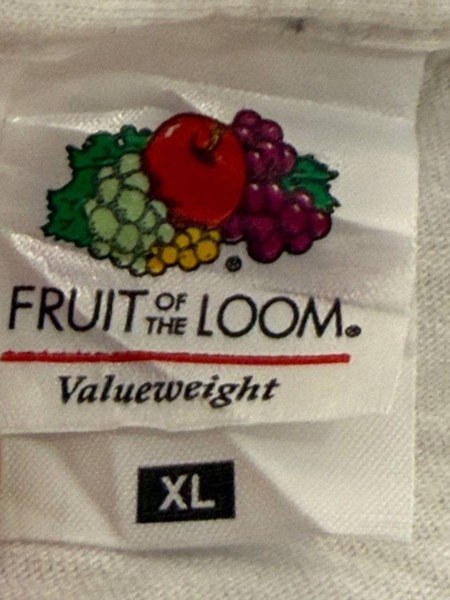Fruit of the Loom Graphic T-Shirt portrait graphic white XL