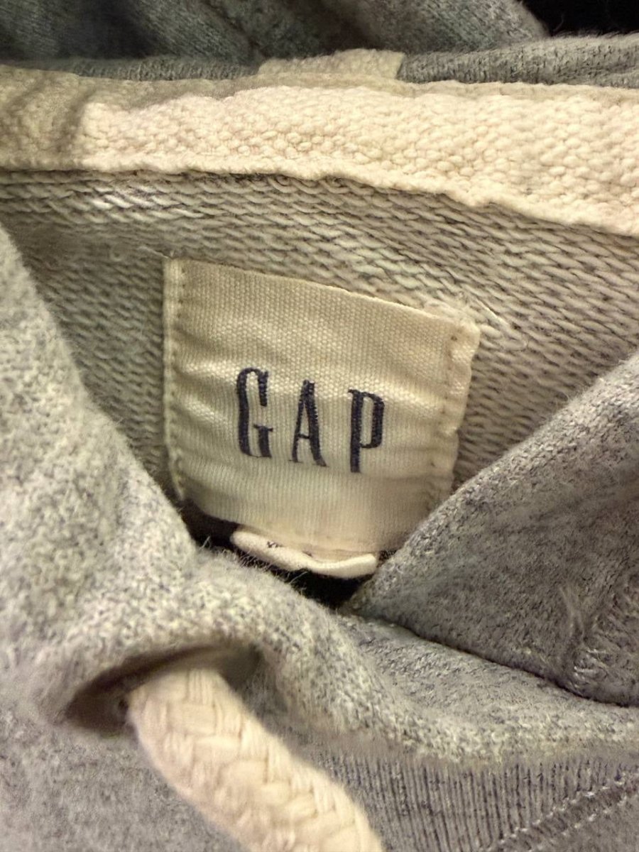 GAP hoodie logo grey