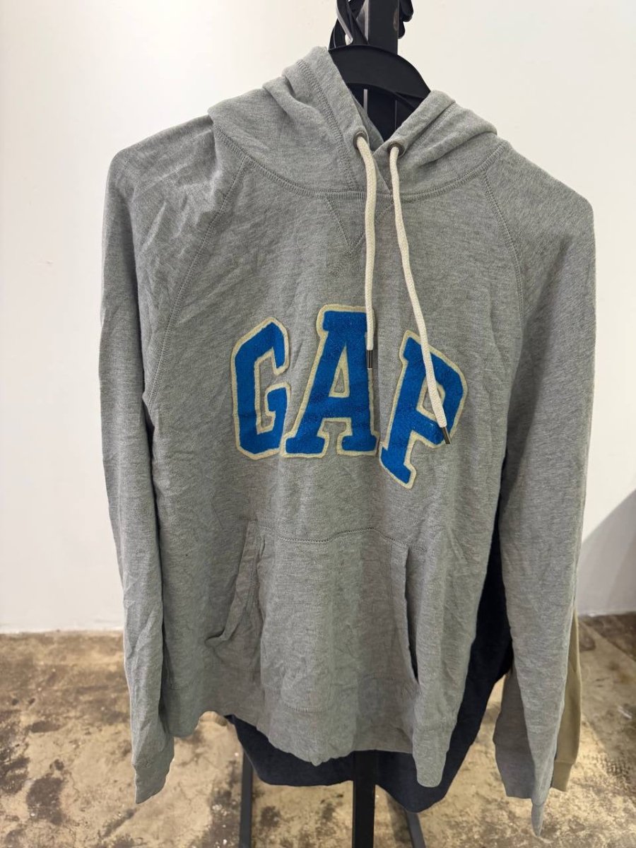 GAP hoodie logo grey