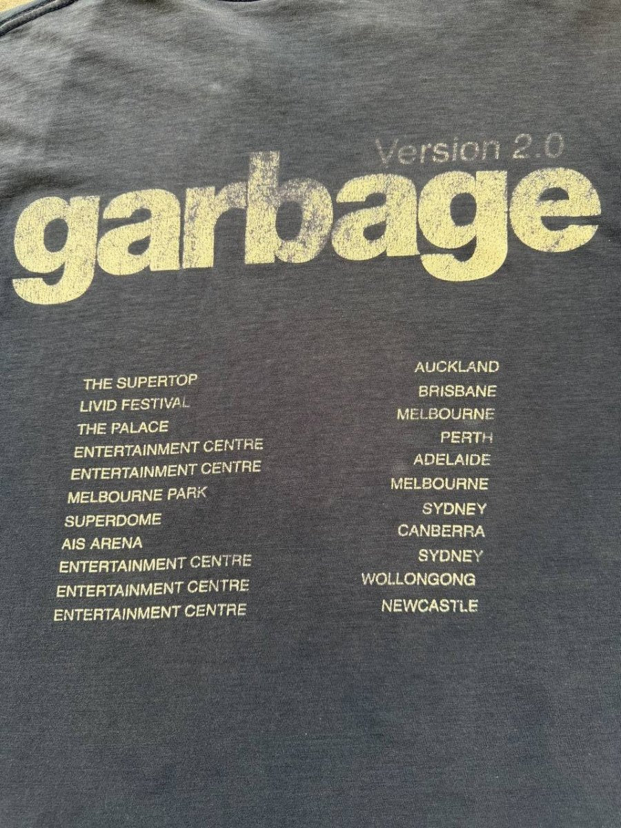 Garbage Version 2.0 Tour Tee Navy XL