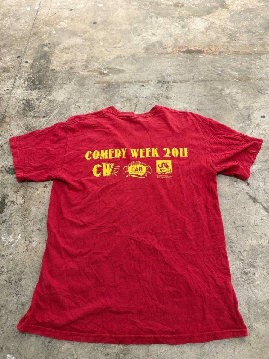 Gildan Graphic T-Shirt Comedy Week Red Size M