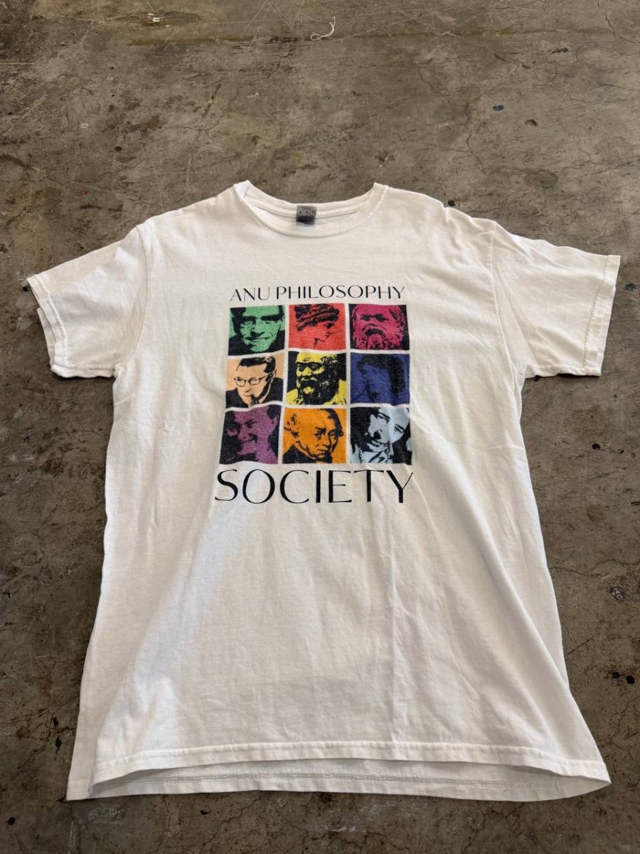 Gildan Graphic T-Shirt ANU Philosophy Society White M