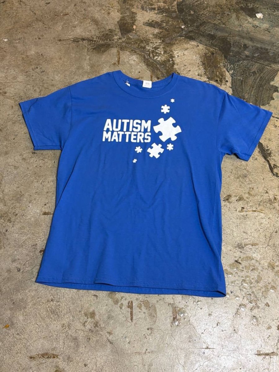 Gildan graphic t-shirt Autism Matters blue L