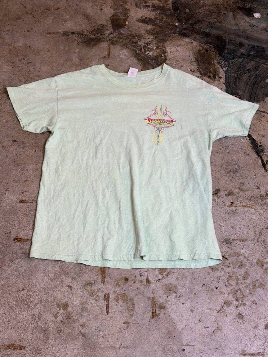 Gildan Graphic T-Shirt Ducktail Run design light green L