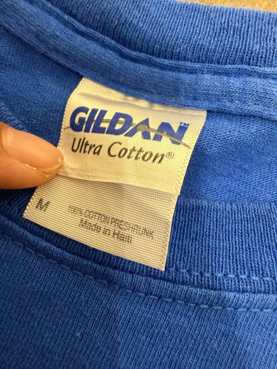 Gildan graphic T-shirt Knowing Autism Conference blue medium