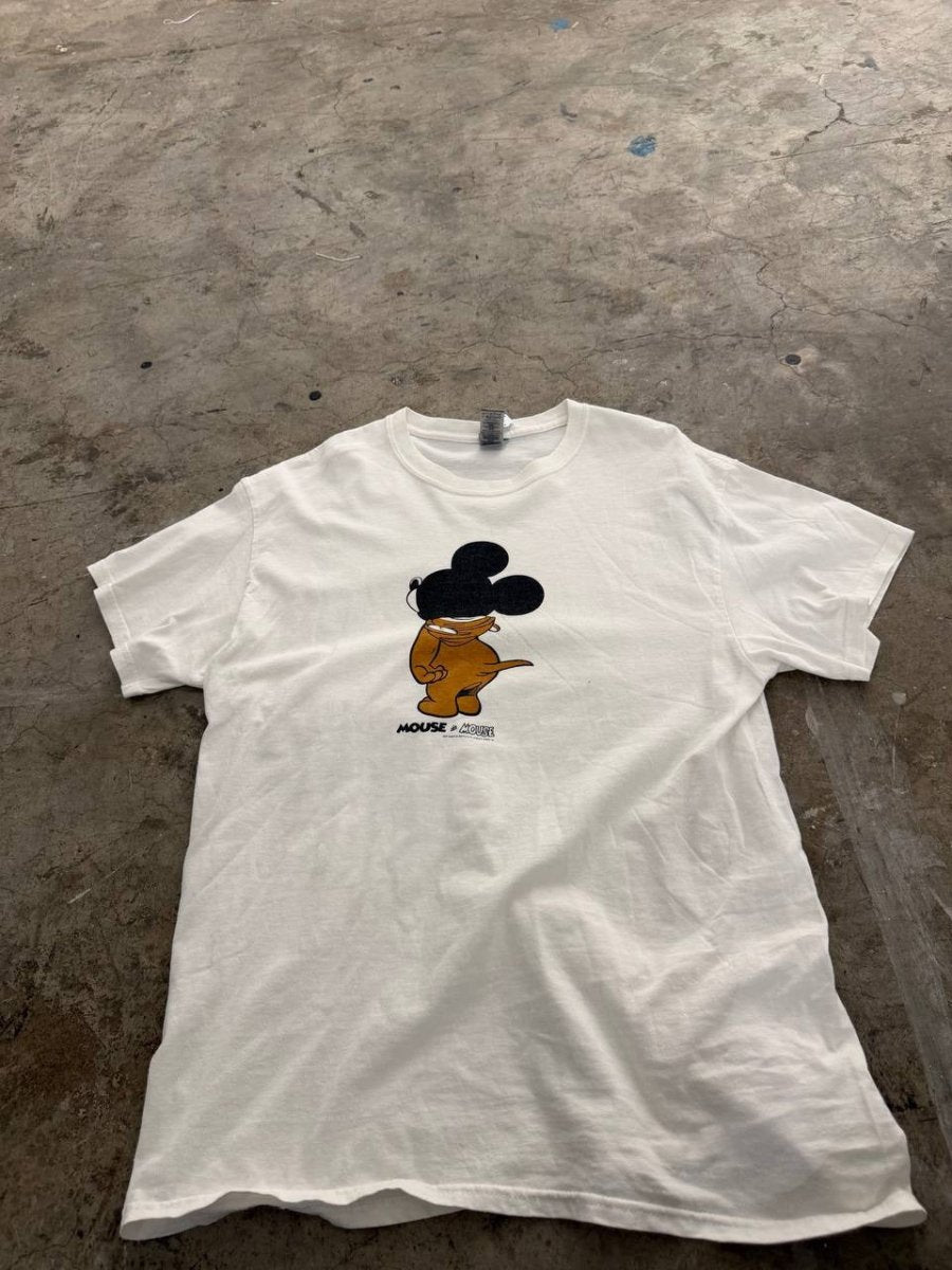 Gildan Graphic T-Shirt Mouse Design White L