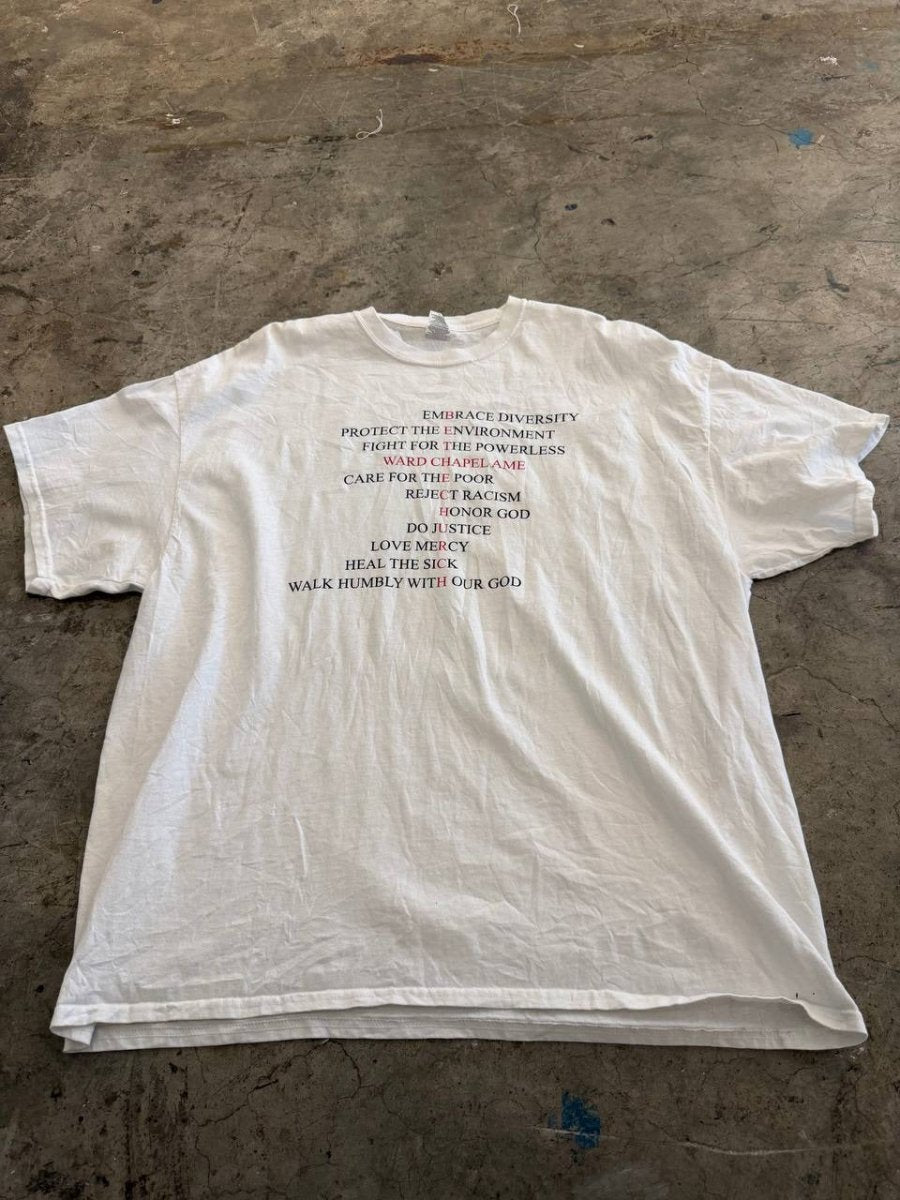 Gildan Graphic T-Shirt Ward Chapel AME White 3XL