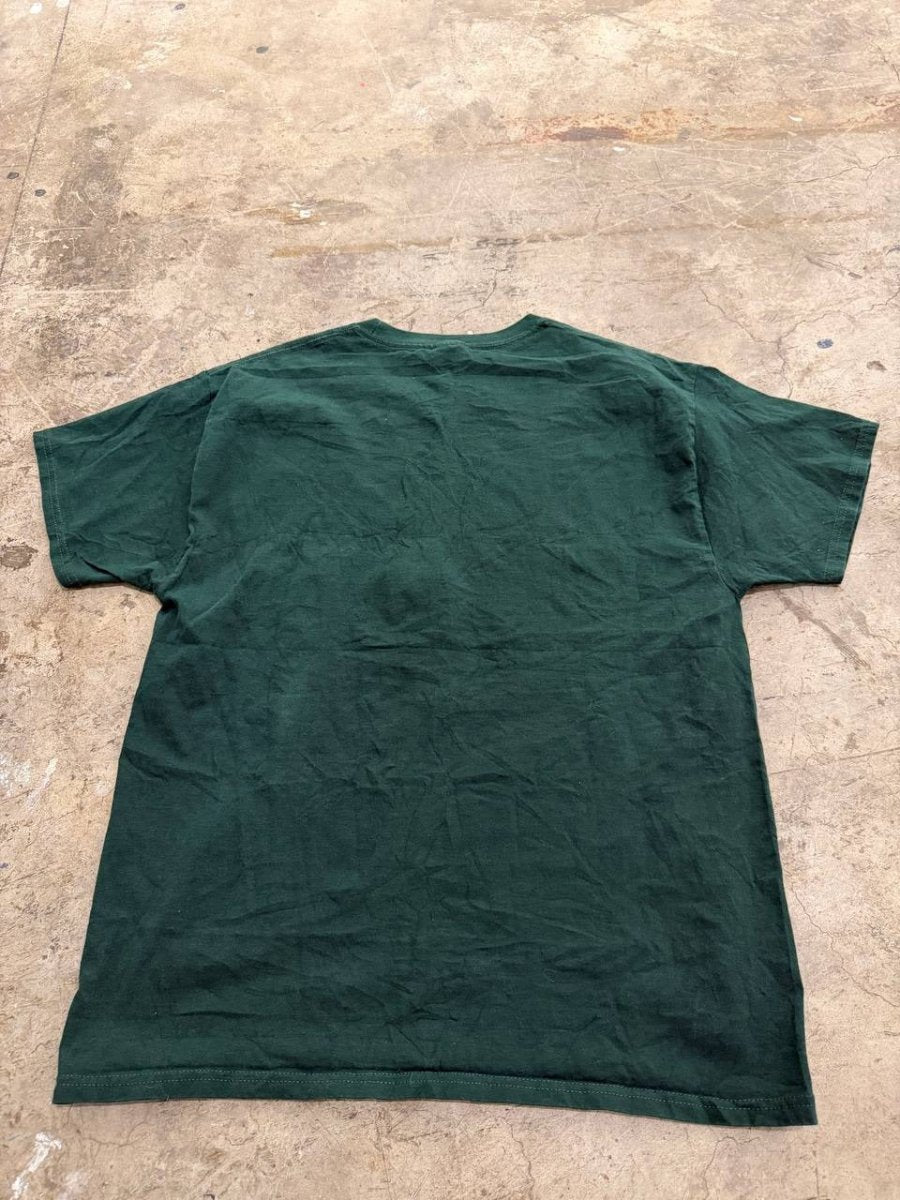 Hanes Graphic T-Shirt Christmas Tea Sandwich Squad Green Size L
