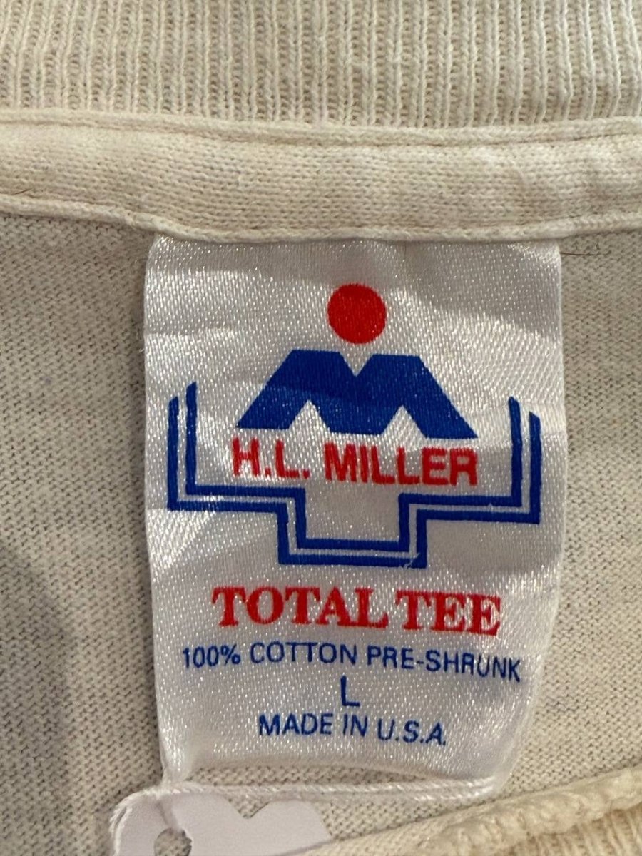 H.L. Miller Graphic T-Shirt Fish Graphic White L