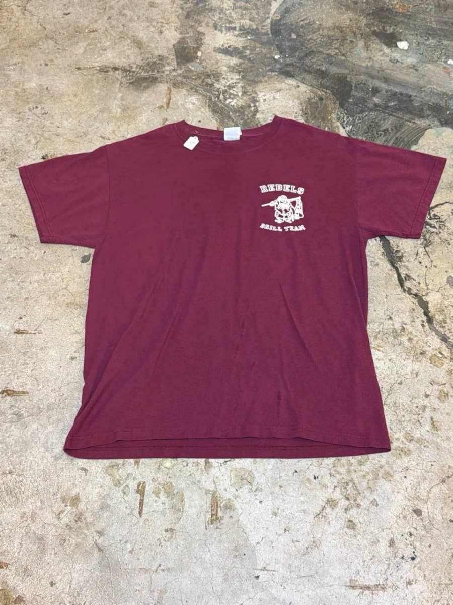 Jerzees Graphic T-Shirt Rebels Drill Team maroon L