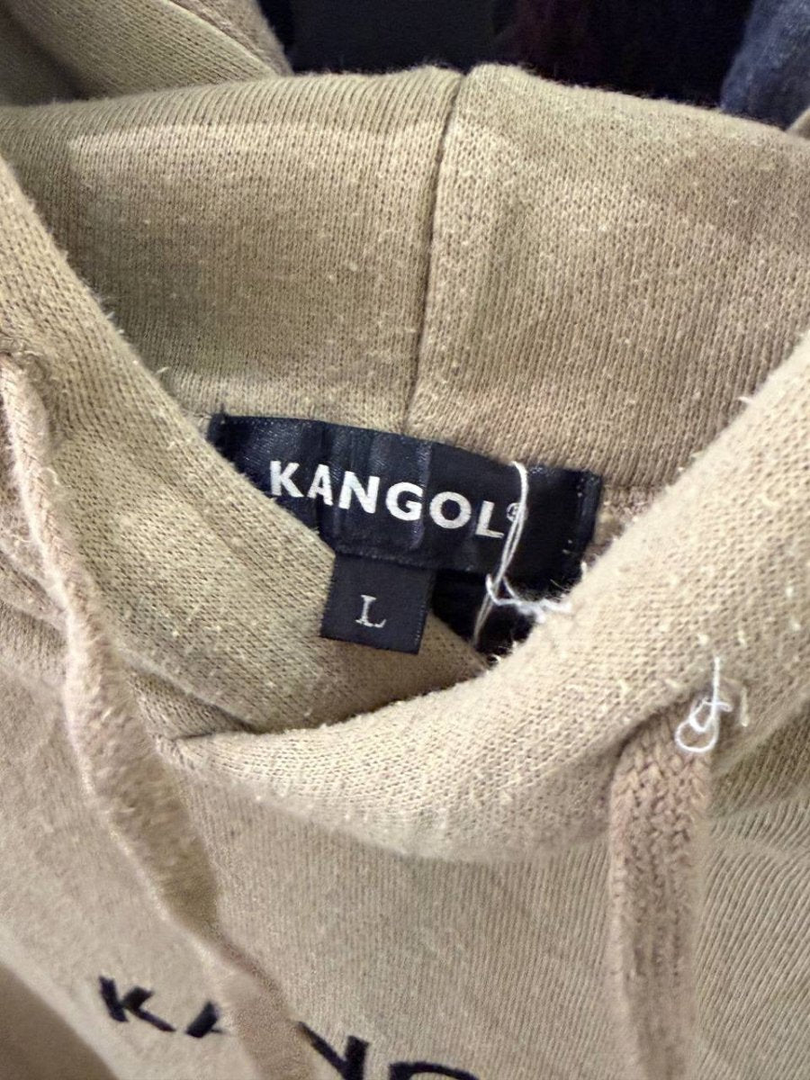 Kangol hoodie logo beige L