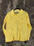 Lacoste long sleeve polo shirt yellow S