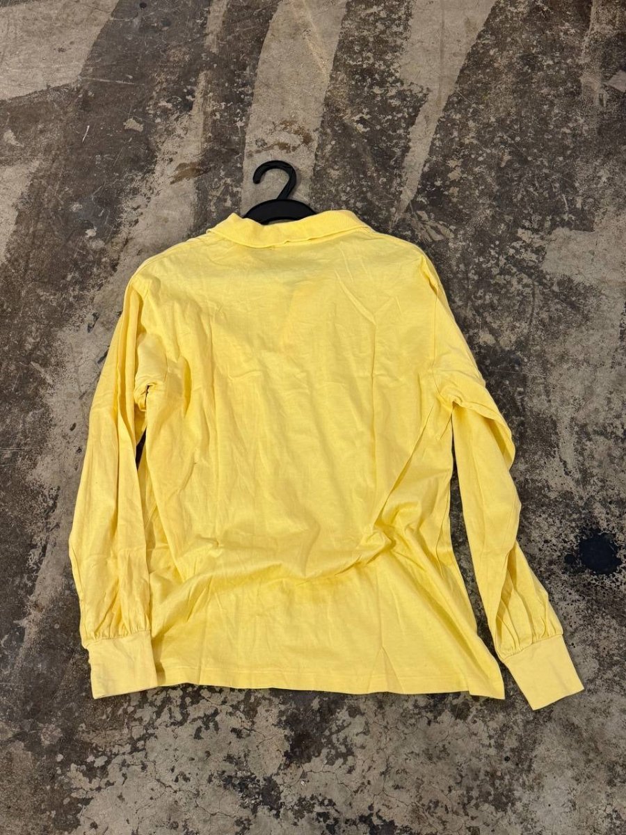 Lacoste long sleeve polo shirt yellow S