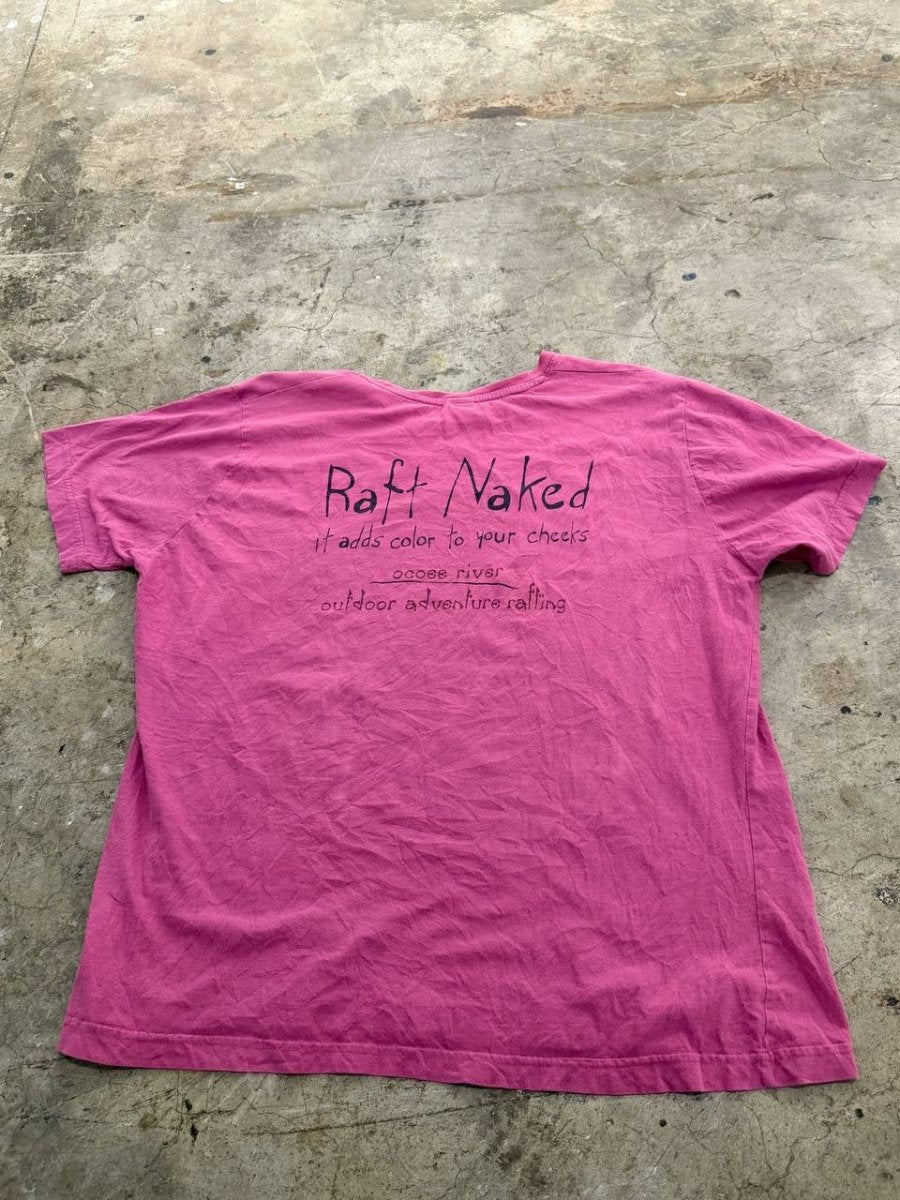 LAT Graphic T-Shirt Raft Naked Adventure Pink 2XL