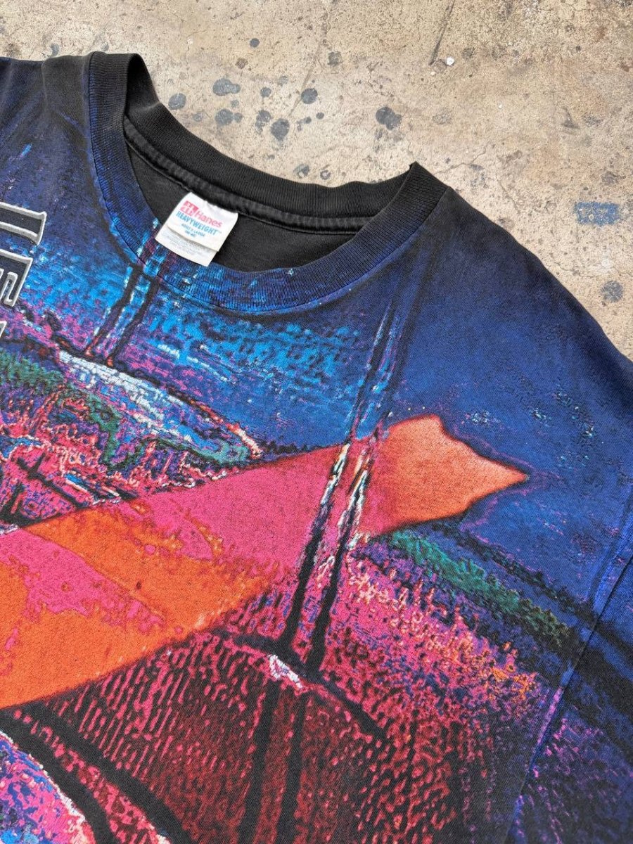 Led Zeppelin Concert Mega Print Single Stitch T-Shirt Black XL