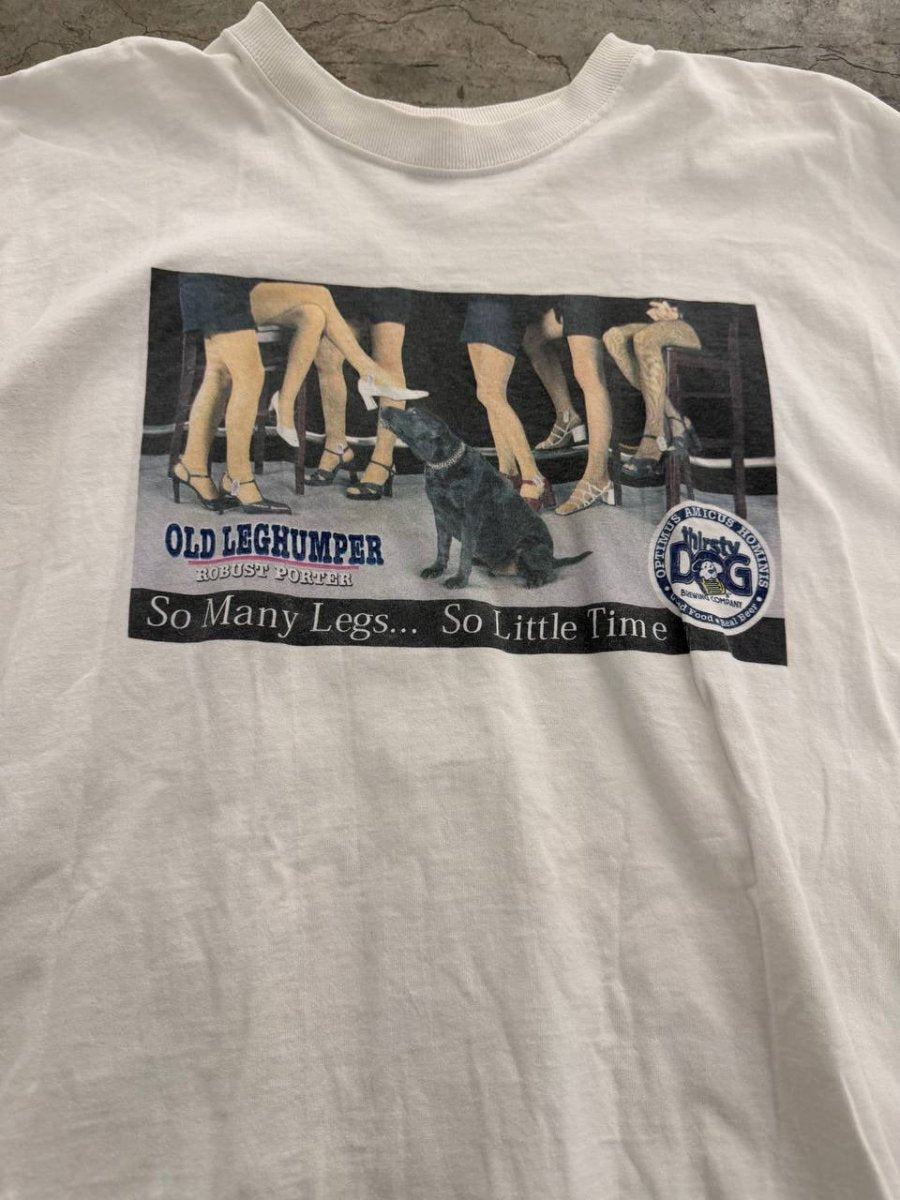 Lofteez Graphic T-Shirt Old Leg Humper White XXL