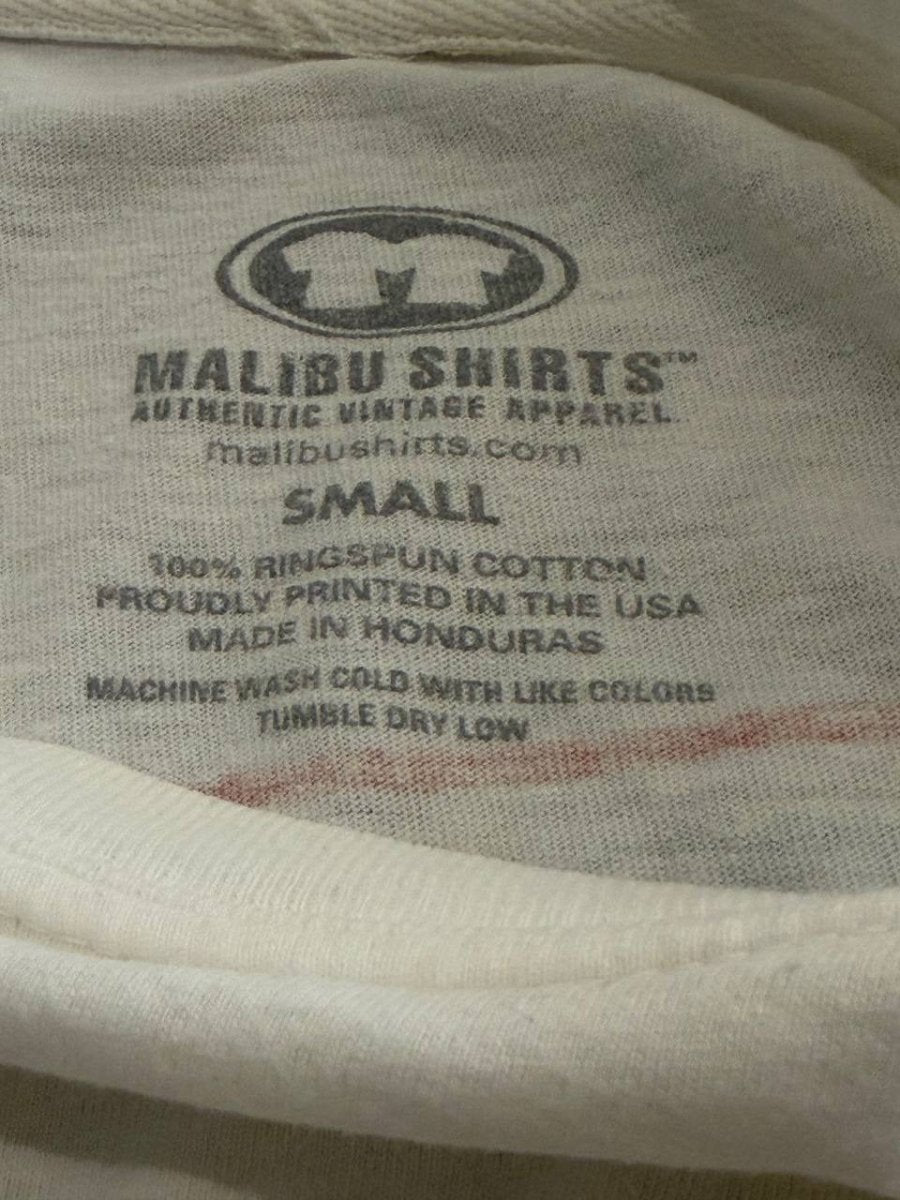 Malibu Shirts Graphic T-Shirt Maui Lager White Small