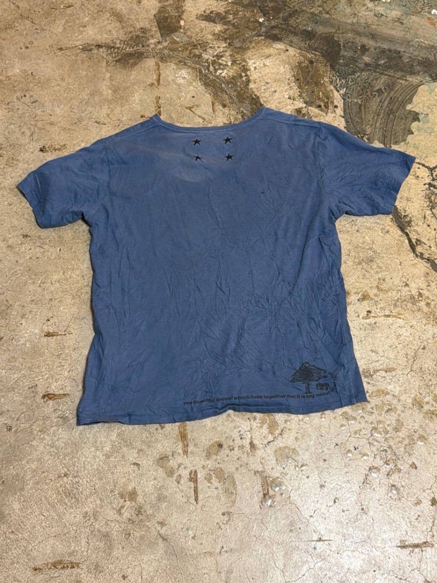 North Village graphic t-shirt nature print navy M