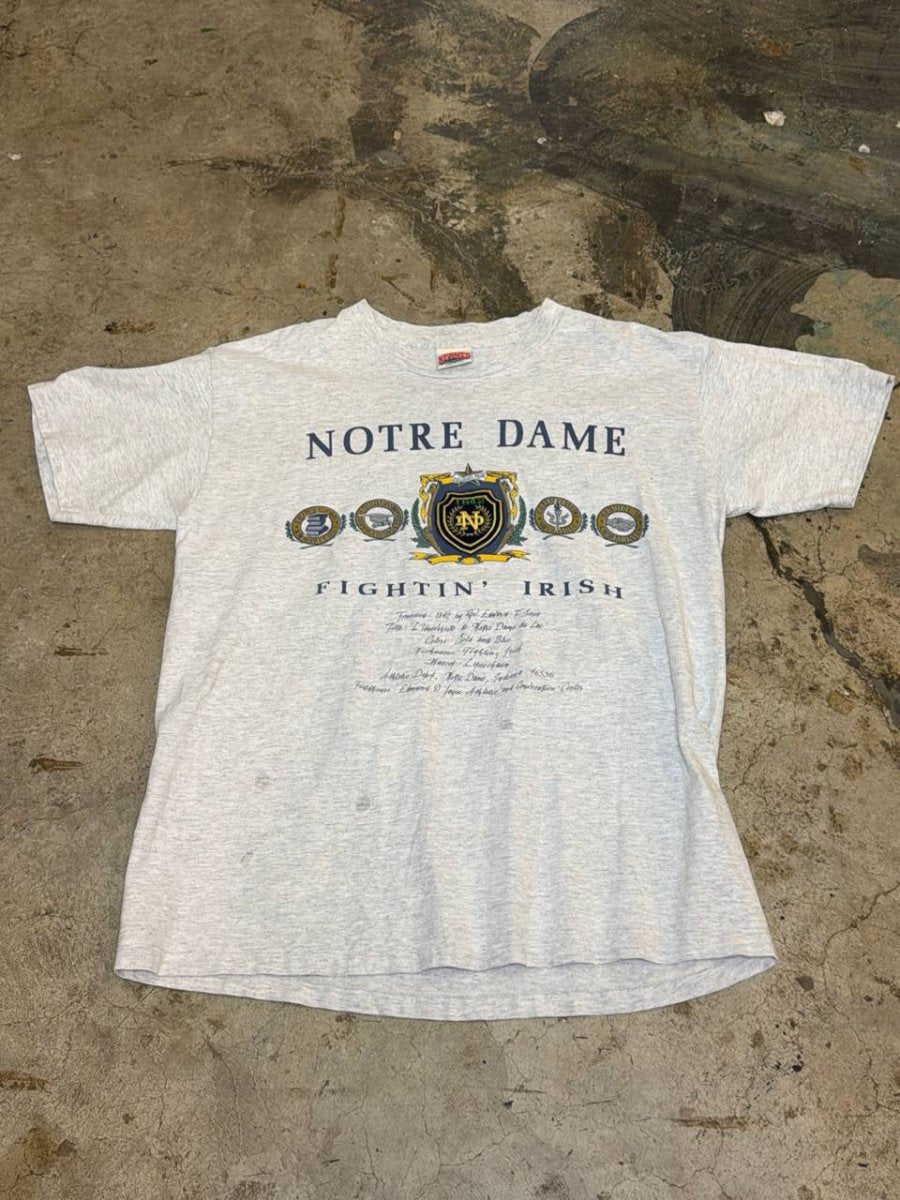 Notre Dame Fightin' Irish graphic t-shirt grey XL