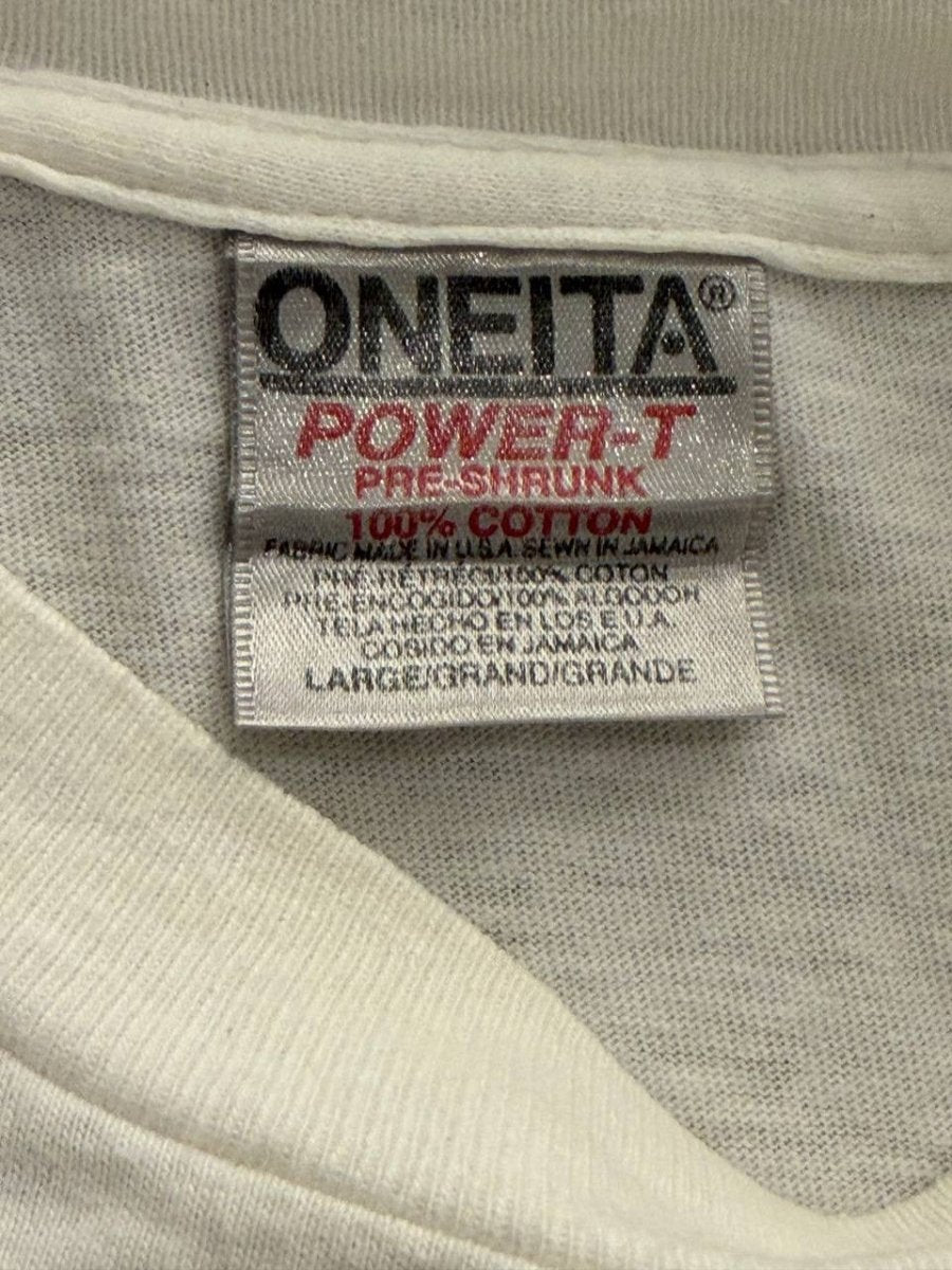 Oneita Graphic T-Shirt Super Best 3 White L