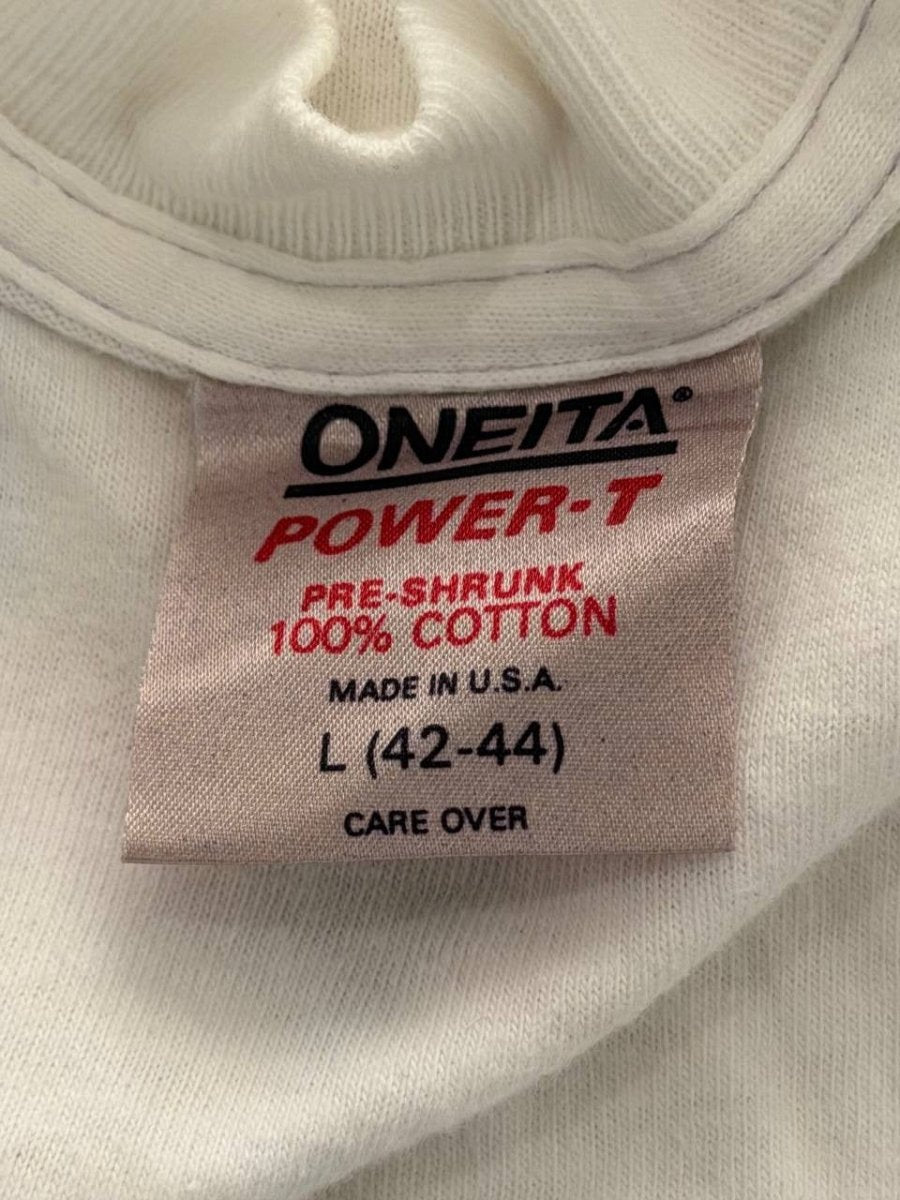 Oneita Graphic T-Shirt Girl Watchers Club White L