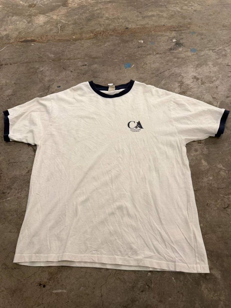 P.E. Federation Graphic T-Shirt Irvine Park design White M