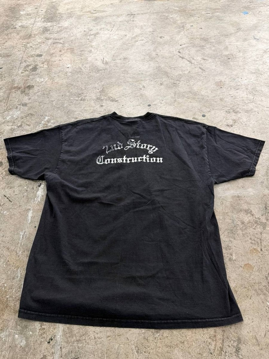 Port and Company Graphic T-Shirt 2nd Story Construction Black XL