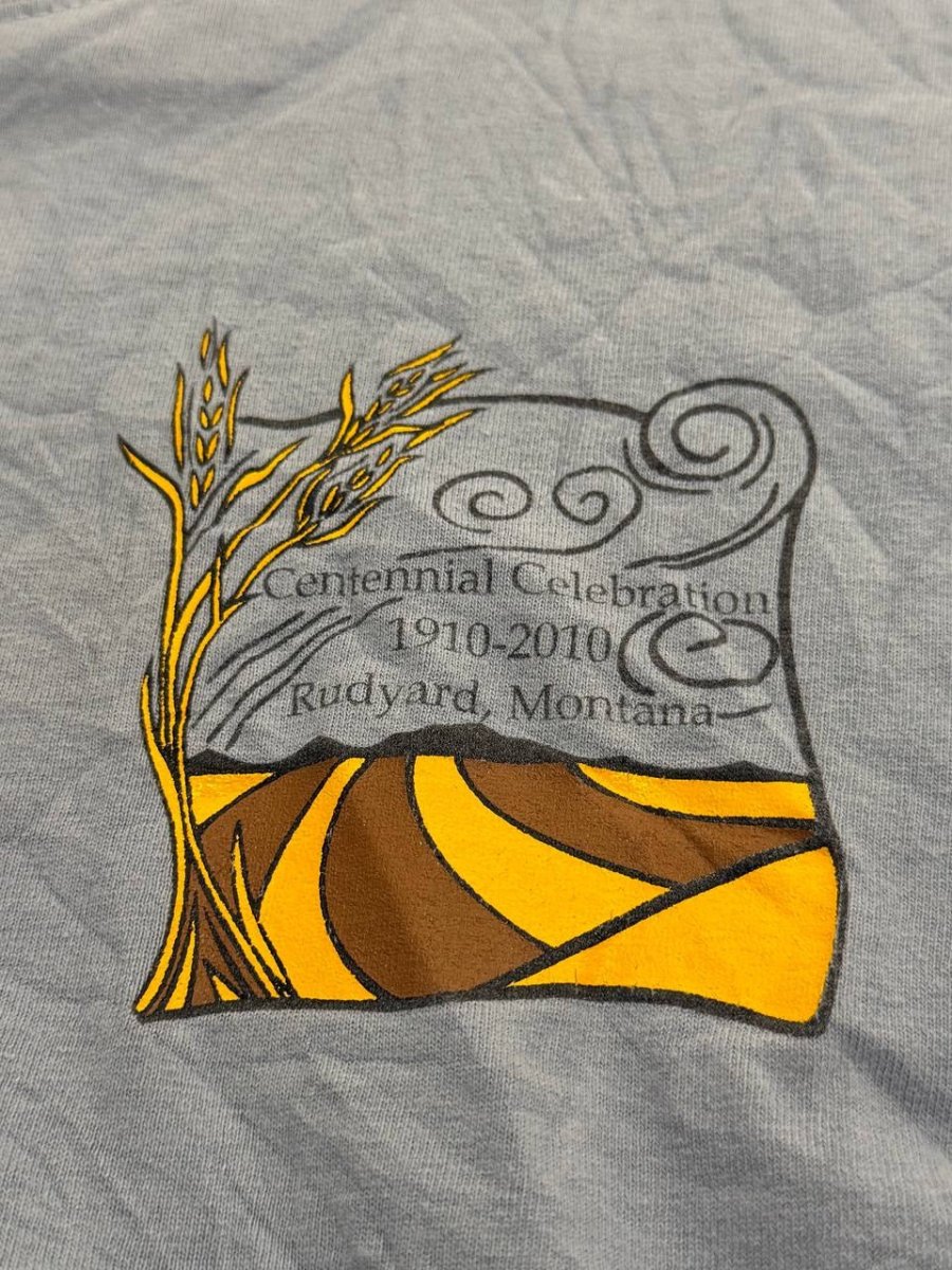 Port & Company T-Shirt Centennial Celebration graphic light blue XL