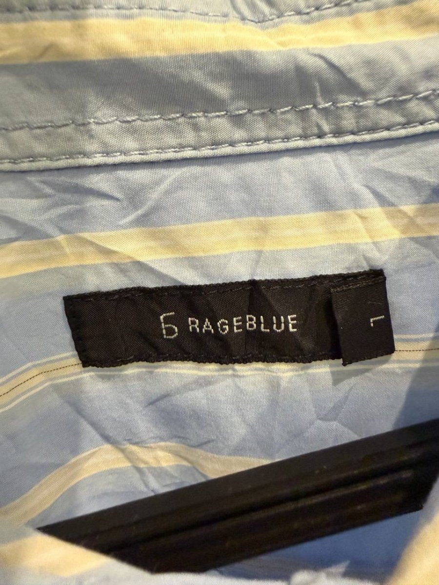 Rageblue button up shirt striped blue L